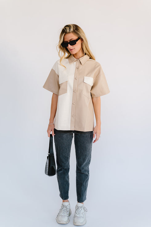 Dazed Babe Leather Top